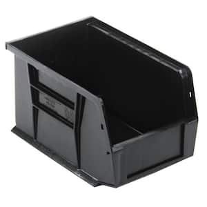 Ultra Series 2 Qt. Stack and Hang Bin in Black (12-Pack)