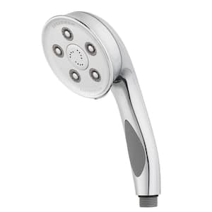 3-Spray 3.8 in. Single Wall Mount Handheld Adjustable Shower Head in Polished Chrome