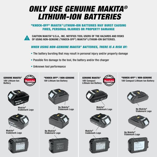 Makita 18-Volt LXT Lithium-Ion Battery and Rapid Optimum Charger Starter  Pack (5.0Ah) with bonus 18V LXT Battery 5.0Ah BL1850BDC2B1850 - The Home  Depot