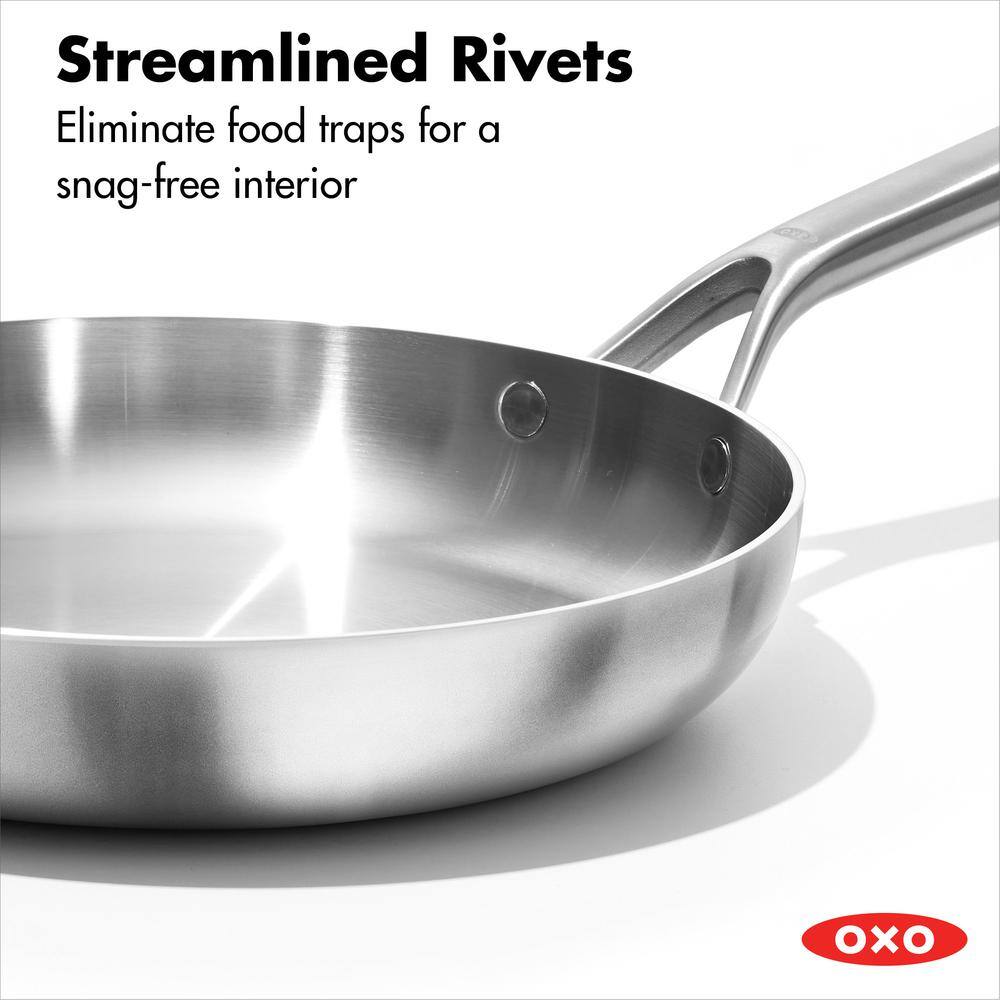10" Stainless Steel Non-stick Tri-Ply Frying Pan