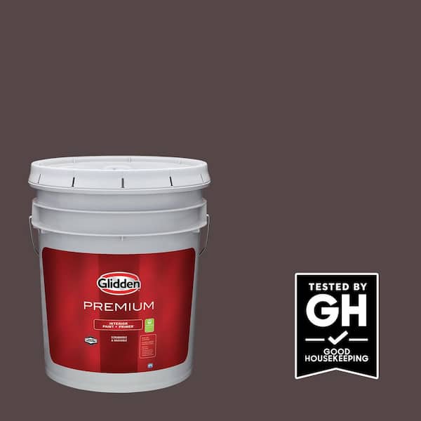 5 gal. PPG1014-7 Black Walnut Semi-Gloss Interior Latex Paint