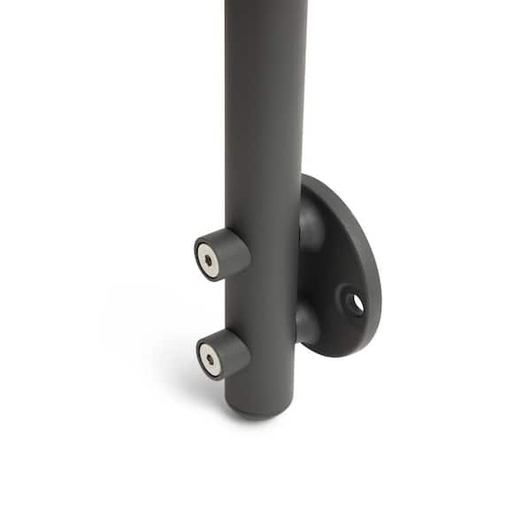 Dolle PA2ab 42 in. x 1-1/2 in Anthracite side mount post