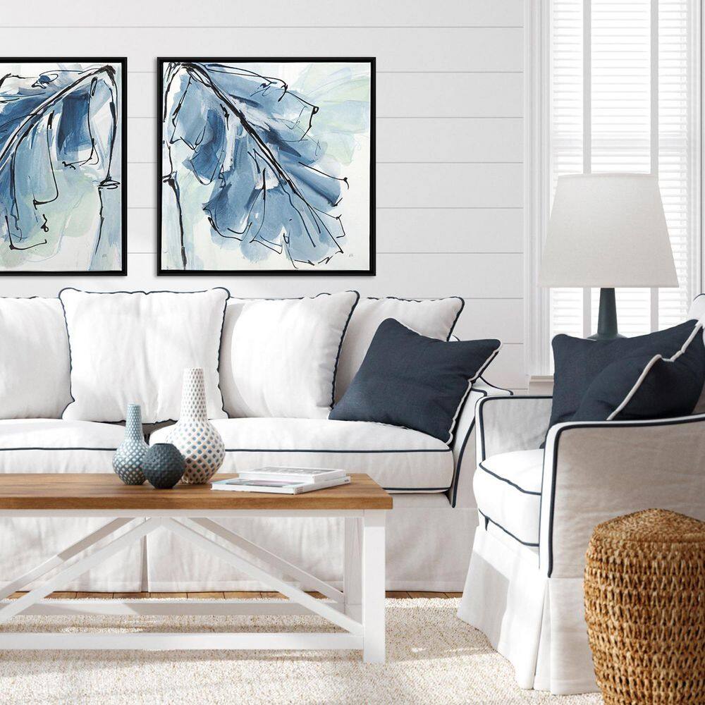 Luxe Banana Leaf 1 Piece Framed Giclee Coastal Art Print 29 in. x 29 in. price history on PriceWatchPro