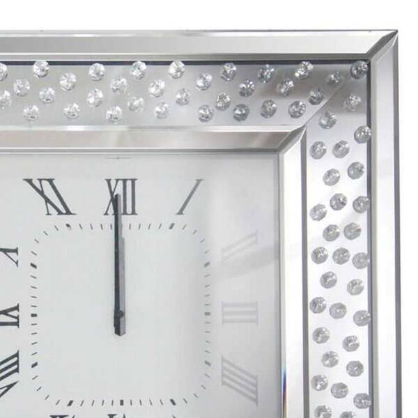 19 Plastic Mirrored Wall Clock Brass - Threshold™