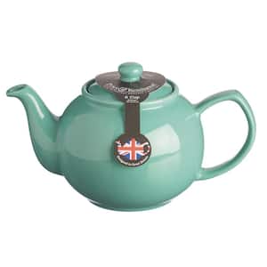 6-cup Jade Green Stoneware Teapot