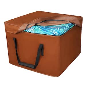 32 in. x 32 in. x 24 in. Outdoor Water-Resistant Furniture Storage Bag Cover in Brown