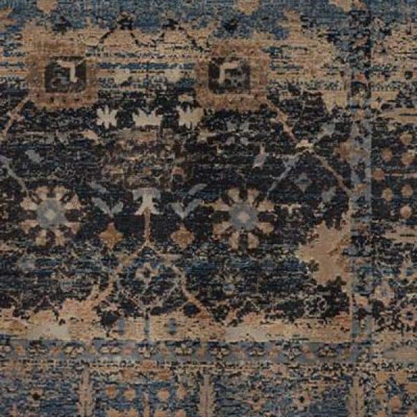 Caruso Blue/Taupe 2 ft. 6 in. x 8 ft. Oriental Runner Rug