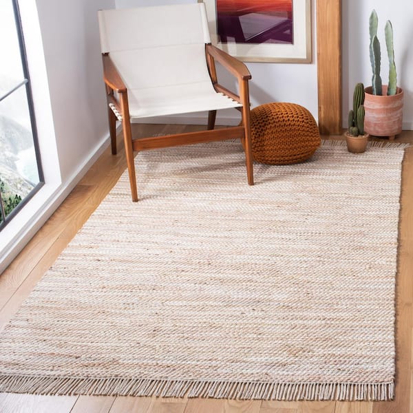 Montauk Beige 6 ft. x 9 ft. Interlaced Area Rug