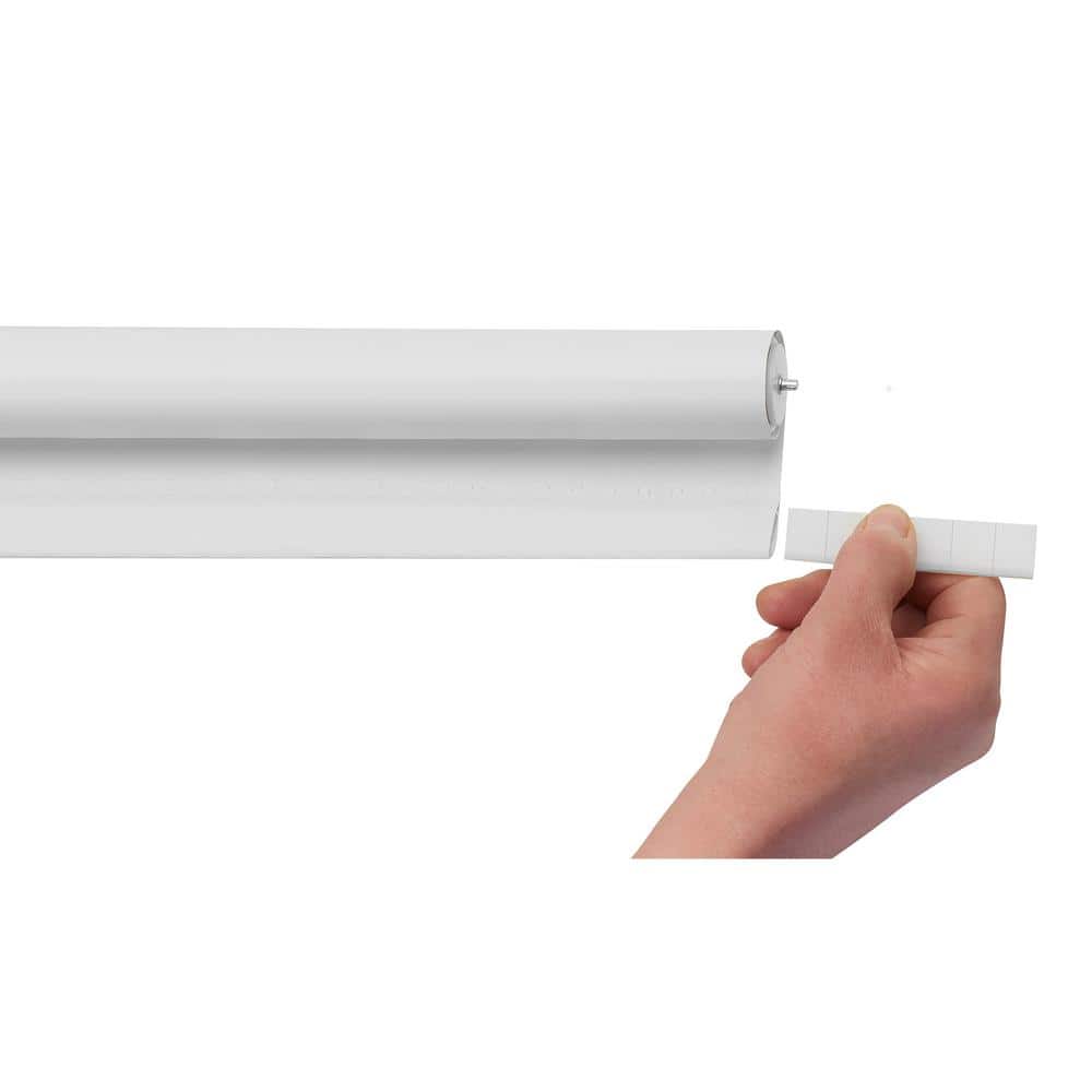 White Cordless Vinyl Room Darkening Window Shade