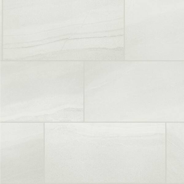 Florida Tile Home Collection Seville White 12 in. x 24 in. Matte ...