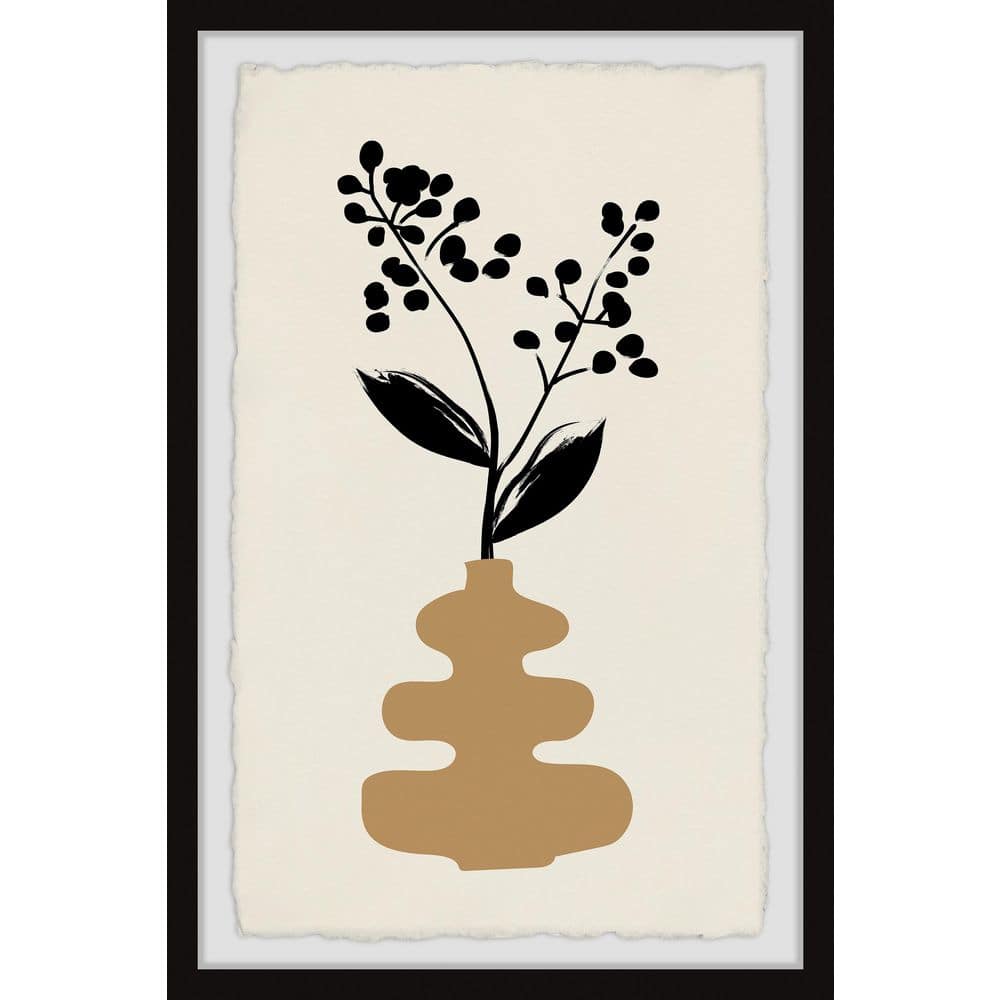 Layered Vase by Marmont Hill Framed Nature Art Print 12 in. x 8 in.