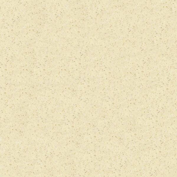 KraftMaid 4 in. x 4 in. Solid Surface Countertop Sample in Almond Allegro
