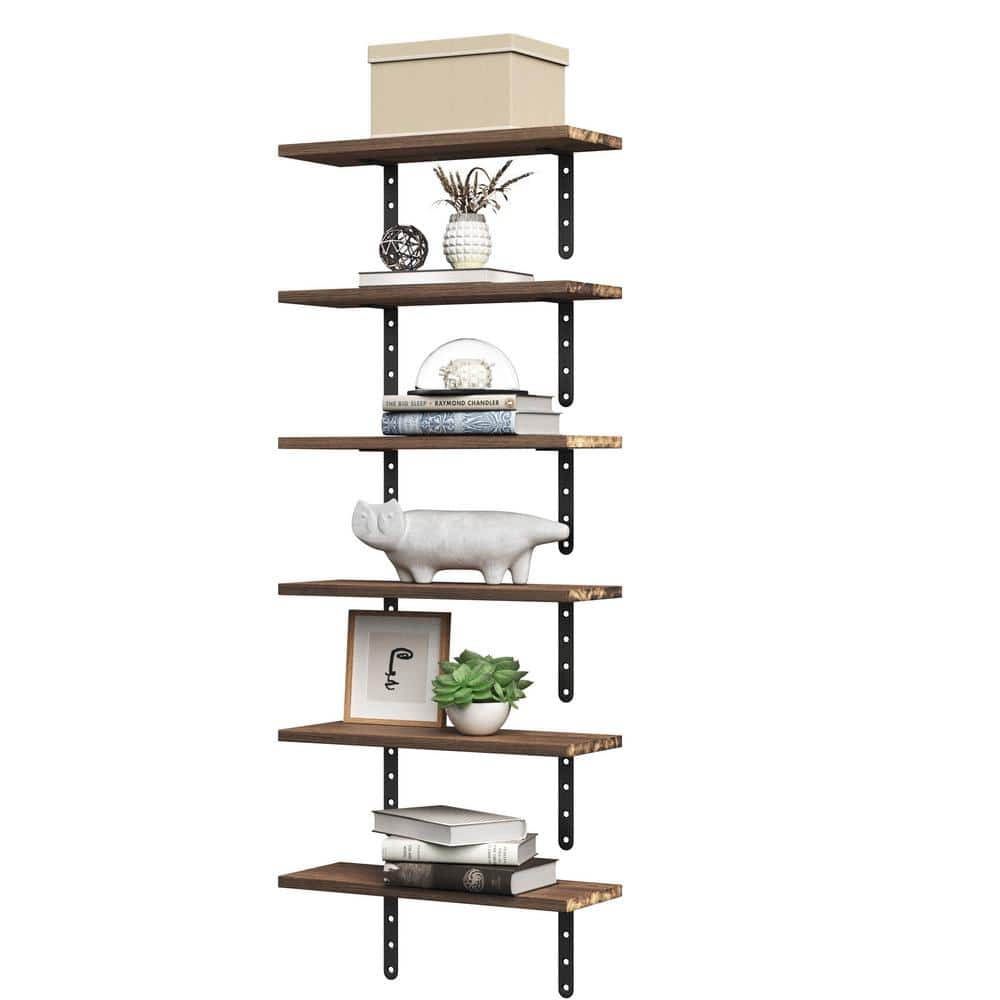 Lavish Home 5.83 in. W x 15.6 in. L Rustic Brown Cedarwood