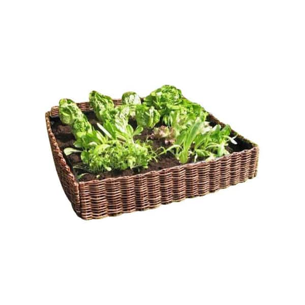 MGP 144 in. L 48 in. W 12 in. H Standard Woven Willow Raised Garden Bed (4-Pieces)