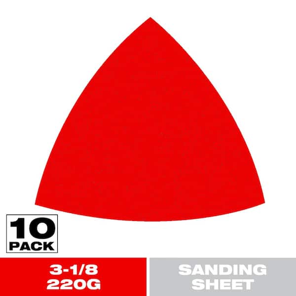 3-1/8 in. 220-Grit Oscillating Triangle Detail Sanding Sheets