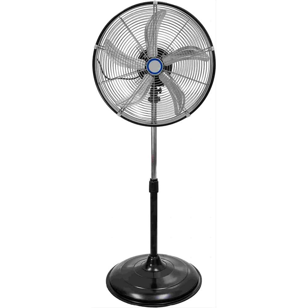 Deeshe 5000 CFM 20 in. High Velocity Pedestal Oscillating Fan with Drum ...