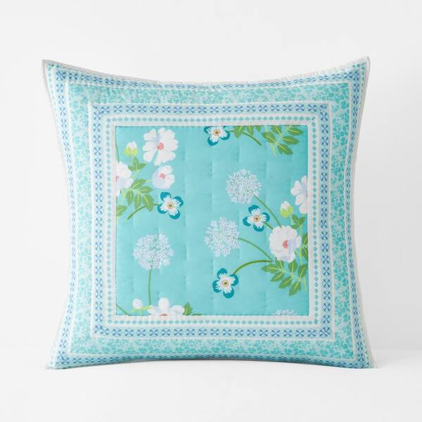 The Company Store Sunshine Patchwork Quilted Multi Cotton Euro Sham 51064FEMULTI The Home Depot