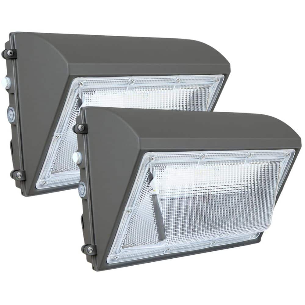 2-Pack 1000-Watt Equivalent Integrated LED Wall Pack Lights,100-277v,Dusk to Dawn,18000Lm 5000K IP65 Exterior Lighting price history on PriceWatchPro