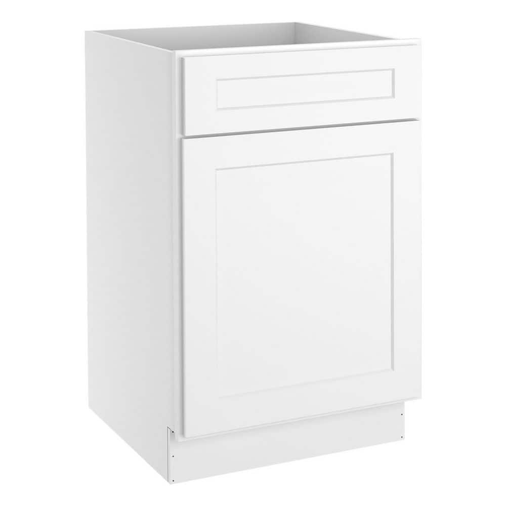 HOMEIBRO 21 in. W x 24 in. D x 34.5 in. H in Shaker White Plywood Ready ...