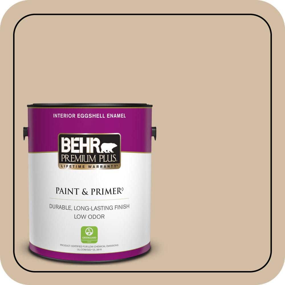 1 gal. Home Decorators Collection #HDC-MD-12 Tiramisu Cream Eggshell Enamel Low Odor Interior Paint & Primer price history on PriceWatchPro