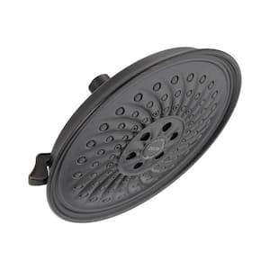 3-Spray Patterns 1.75 GPM 8.25 in. Wall Mount Fixed Shower Head with H2Okinetic in Venetian Bronze