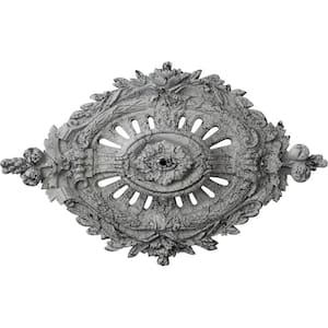 35-7/8 in. W x 22-1/2 in. H x 4-3/8 in. Antonio Urethane Ceiling Medallion, Ultra-Pure White Crackle