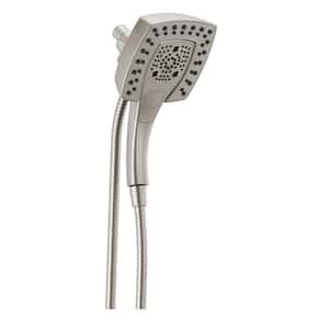 In2ition 5-Spray Patterns 2.5 GPM 5.75 in. Wall Mount Dual Shower Heads in Lumicoat Stainless