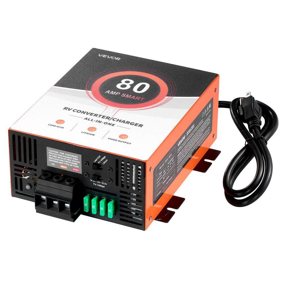 RV Power Converter, 80 Amp, 110V AC to 12V DC RV Converter Battery Charger, Multi Stage Smart Charging, for Camper price history on PriceWatchPro
