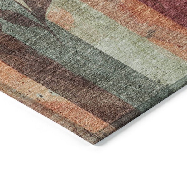 Chantille Machine Washable Indoor/Outdoor Abstract ACN1871 Terracotta 2 ft. x 3 ft. Accent Rug