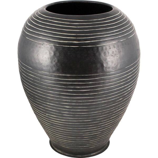Renwil Vaal River 13.78 in. H Decorative Vase in Black