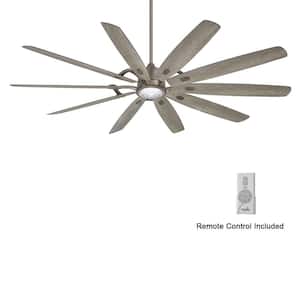 Barn H20 84 in. LED Indoor/Outdoor Burnished Nickel Smart Ceiling Fan with Remote Control