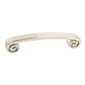 Quarto 3-3/4 in. Center-to-Center Brushed Nickel Cabinet Hardware Pull