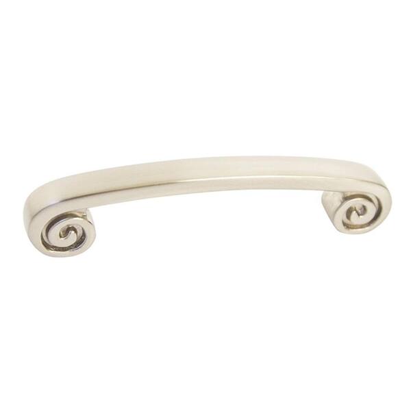 Design House Quarto 3-3/4 in. Center-to-Center Brushed Nickel Cabinet Hardware Pull