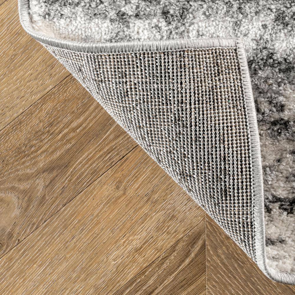 Deedra Gray Abstract Non-slip Synthetic Area Rug