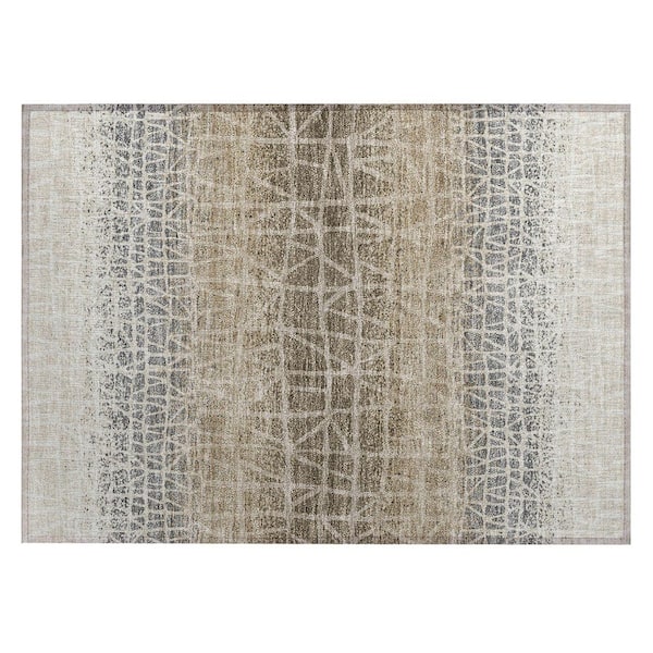 Chantille Machine Washable Indoor/Outdoor Abstract ACN2404 Ivory 2 ft. x 3 ft. Accent Rug