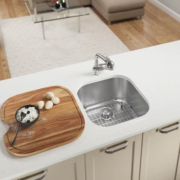 MR Direct Stainless Steel 20 in. Undermount Bar Sink with Additional Accessories