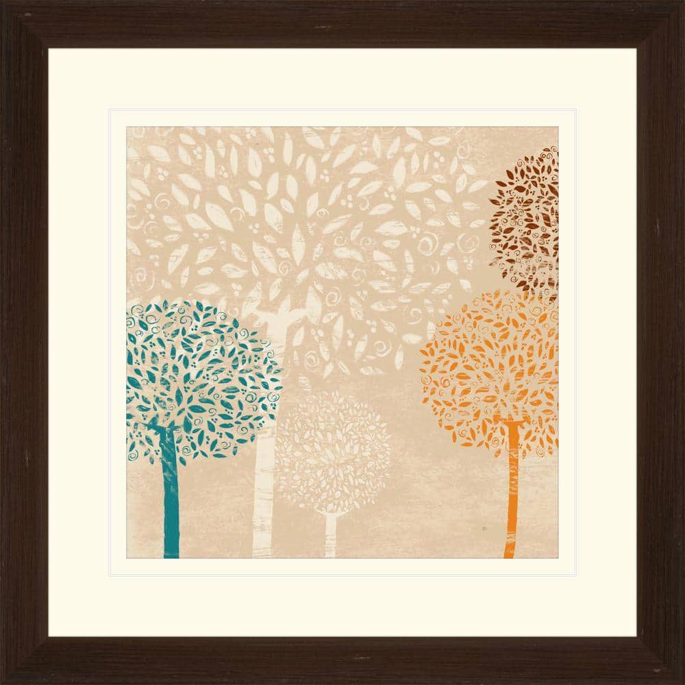 17.75 in. x 17.75 in. Puffball Floral B Framed Wall Art