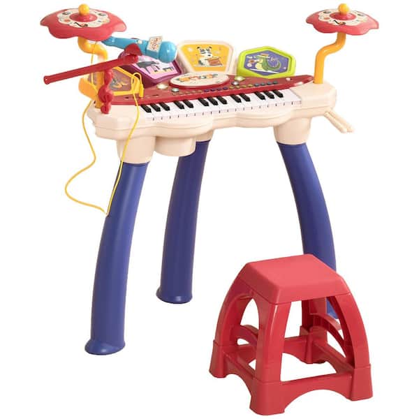 Tatayosi 2 in 1 Kids Piano Keyboard with Drum Set, 32-Key Electronic Musical Instrument