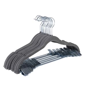 Slim Sure-Grip Gray Hangers w/ Swivel Hook - 5 Ct by Whitmor at Fleet Farm