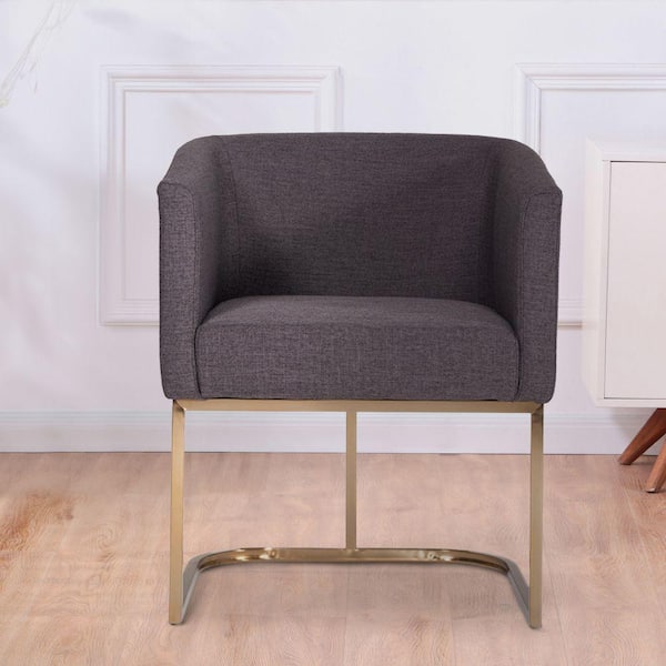 Brass base best sale dining chair