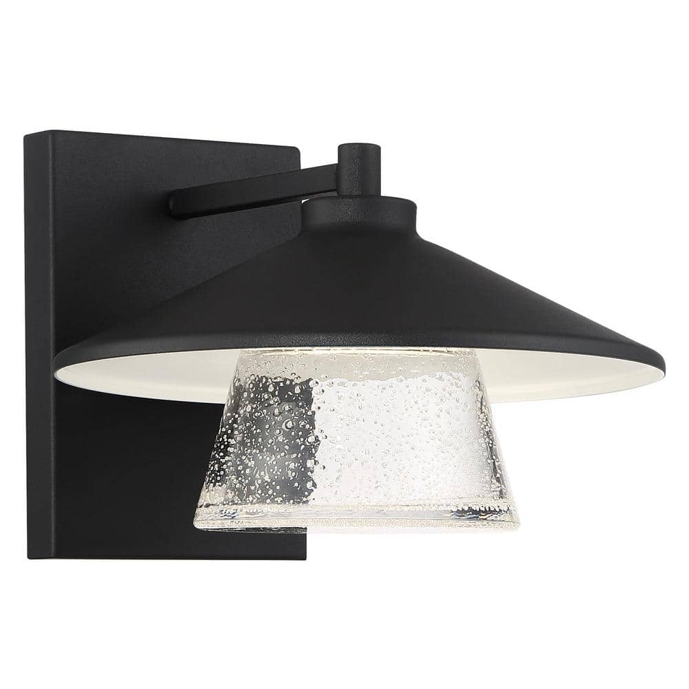 Silo Medium 1-Light Black LED Outdoor Wall Mount Sconce