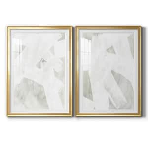 Stone Brush I by Wexford Homes 2 Pieces Framed Abstract Paper Art Print 26.5 in. x 36.5 in.