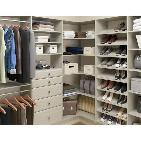 4 in. H x 24 in. W Gray Wood Drawer