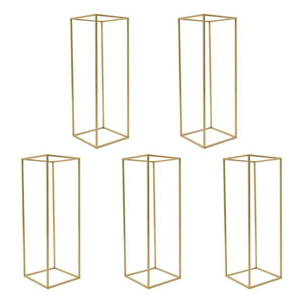 Juvale 6-pack Gold Metal Hinged Plant Stand Set With Glass Test Tube Flower  Vases : Target