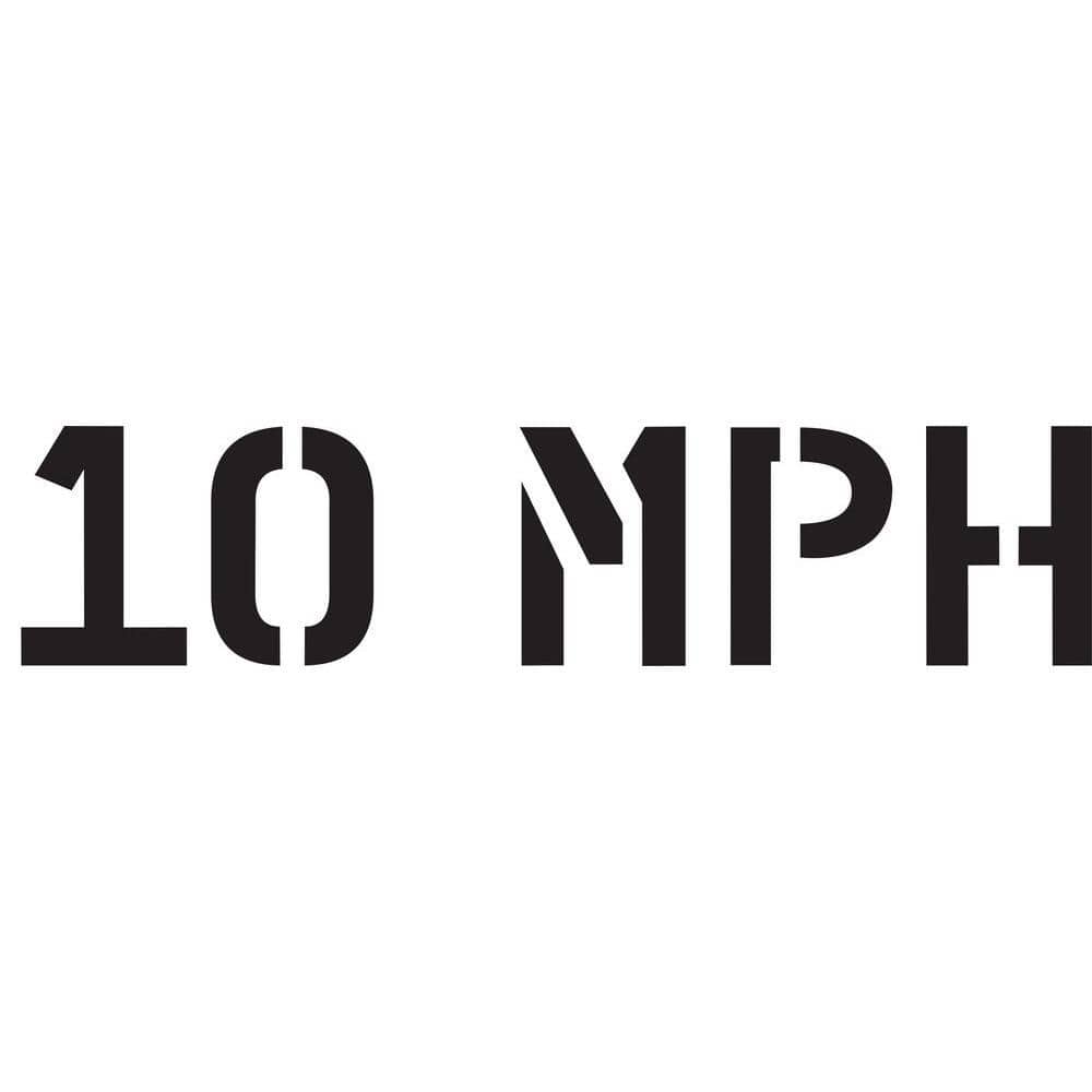 36 in. 10 MPH Stencil price history on PriceWatchPro