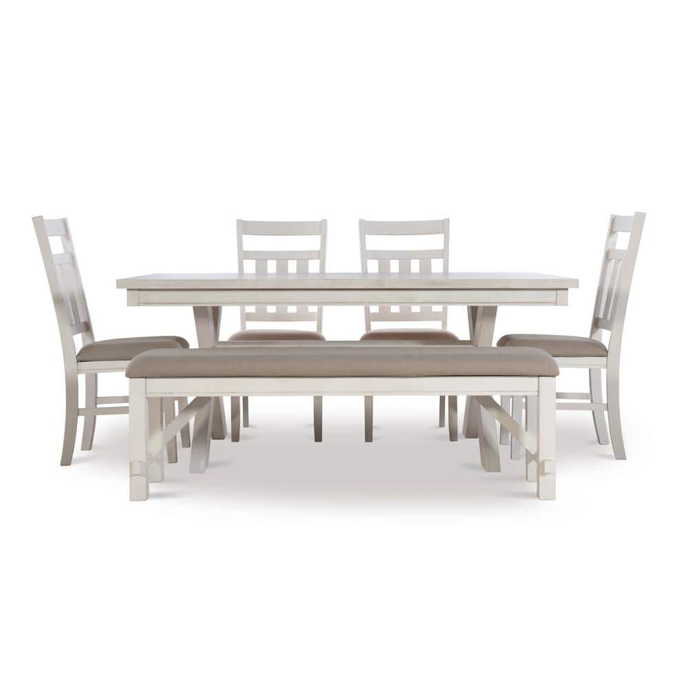 Powell Company Krause Smokey White with Ash Veneer 6-Piece