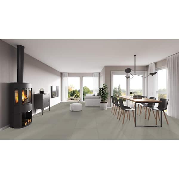 Madison Celeste 24 in. x 48 in. Polished Porcelain Stone Look Floor and Wall Tile (16 sq. ft. /Case)