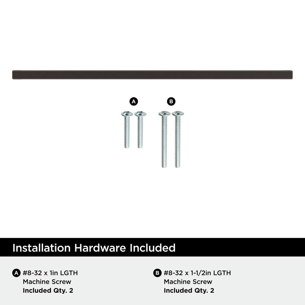 Monument 13-Inch Oil-Rubbed Bronze Rectangular Bar Pull
