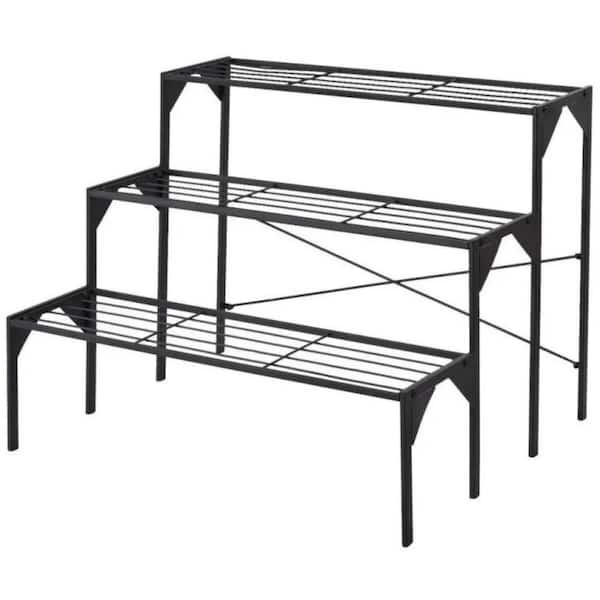 3 Tier Outdoor Steel Heavy Duty Modern for Multiple Plant Display Stand Rack