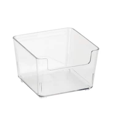 Azar Displays X-Large Organizer Storage Tote Bin with Handle 13W x 9.5D x 6.5H, 4-Pack.